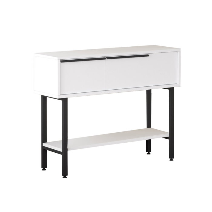 Hanah Home On12-W Aparador Blanco Tablero Partículas Melamina 100x76x29.5 cm